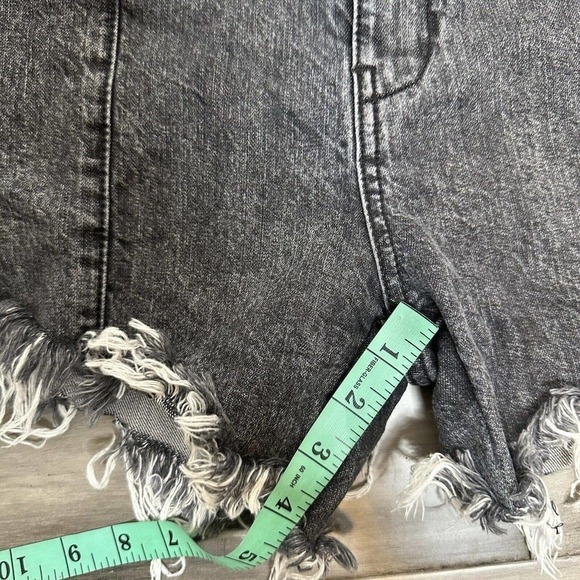 Retrofete Cut Off High Rise Jeans Shorts Women's Black Washed Size 30 - Picture 9 of 9